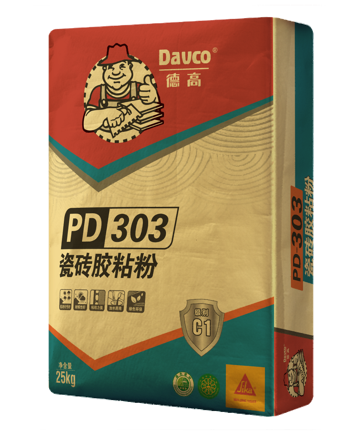 级配骨料和特殊添加剂组成的水泥基瓷砖胶粘剂,可用于室内外铺贴瓷砖